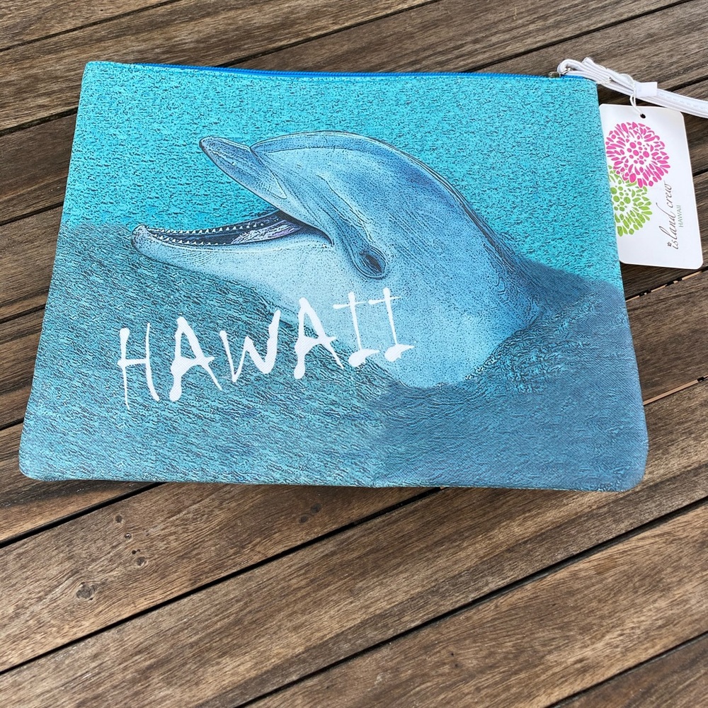 Hawaii Dolphin Wet Bag Cosmetic‎ Bag